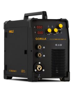 IWELD GORILLA POCKETMIG 215 ALUFLUX Hegesztő inverter hegesztéstechnika 80POCMIG215 hegesztés