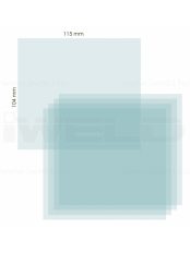 Külső védőplexi Iweld BLACKBASE NORED EYE FANTOM pajzsokhoz 115x104mm hegesztés munkavédelem
