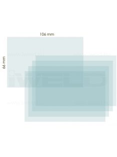 IWELD PANTHER 4.6 belső védőplexi 106x66mm hegesztés munkavédelem 8PNTHR46INNCL