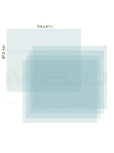 IWELD PANTHER DIGITAL 5.1 belső védőplexi 106,5x89,5mm hegesztés munkavédelem 8PNTHR51INNCL