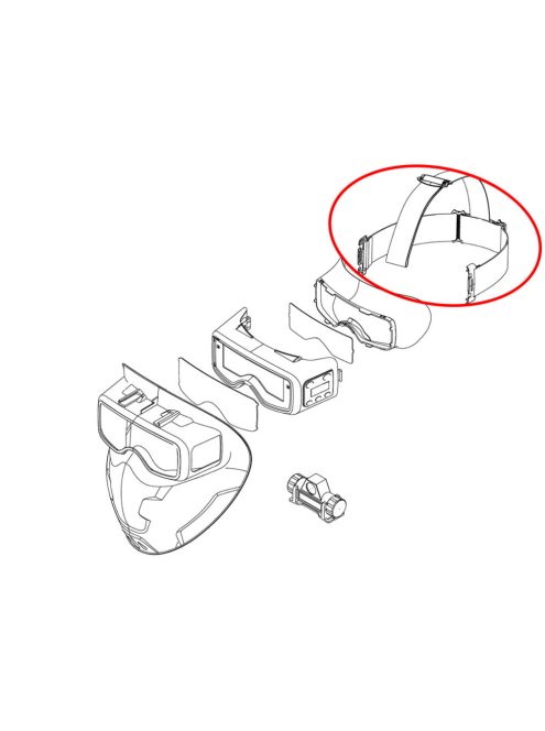 IWELD SCUBADOO LCD automata hegesztő maszk rögzítő pánt