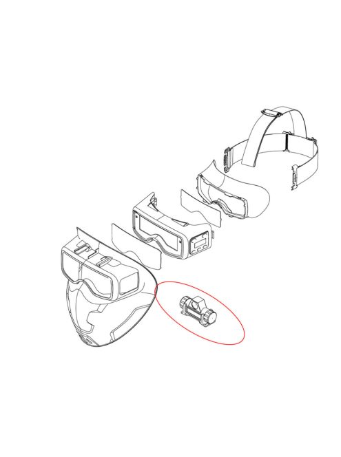 IWELD SCUBADOO LCD hegesztő maszkhoz munkalámpa