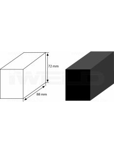 POLICLEAN tisztítófej nyers forma 88x72x52mm 900CARBBASIC hegesztési felület kezelés tisztítás