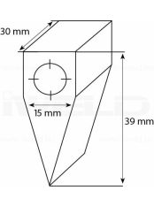 POLICLEAN tisztítófej M10-30 fokos kalapács forma 1026SD hegesztési felület kezelés tisztítás
