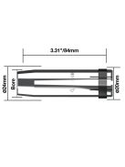 Parweld szűkülő kúpalakú gázterelő átm. 12 mm 340A hegesztés hegesztéstechnika B3617
