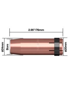 Parweld kúpalakú gázterelő átm. 16mm 500A hegesztés hegesztéstechnika B5028