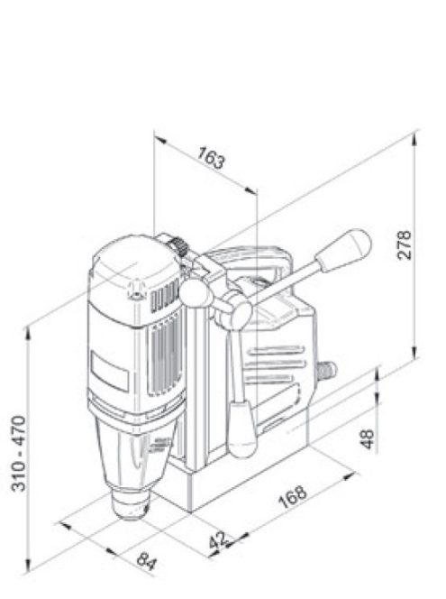 BDS MABasic 200 mágnastalpas fúrógép