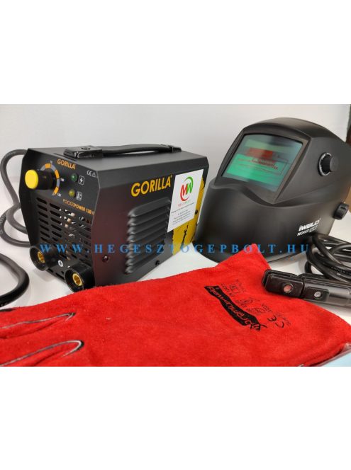 IWELD GORILLA POCKETPOWER 130 inverteres hegesztőgép csomag