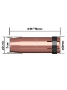 Parweld 500W (511) kúpalakú gázterelő 16mm ECO