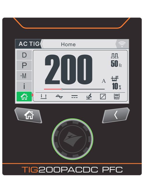 Jasic EVO20 TIG 200P AC/DC PFC (E2S23) LCD inverteres hegesztőgép