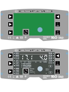 ALFAWELD HANDY MIG 160 LED SYNERGIC INVERTERES HEGESZTŐGÉP