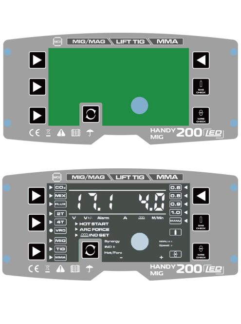 ALFAWELD HANDY MIG 200 LED SYNERGIC INVERTERES HEGESZTŐGÉP