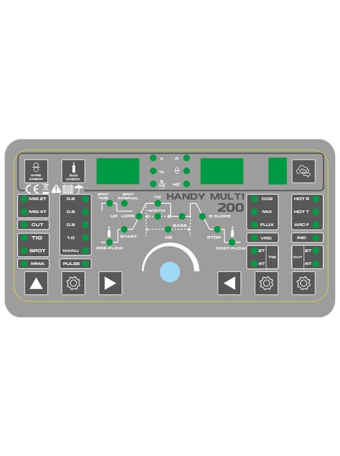 ALFAWELD HANDY MULTI 200 Synergic MIG-MMA-TIG DC-CUT inverteres hegesztő és plazmavágó gép