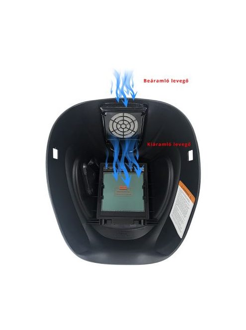 JASIC WH-JS-30-800H TRUE COLOR automata hegesztőpajzs LED világítással és ventilátorral