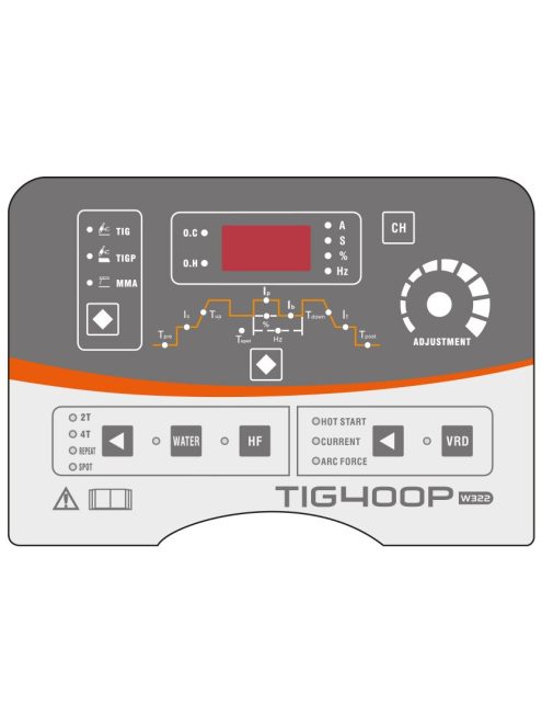 Jasic TIG 400P (W32203) DC AWI inverteres hegesztőgép hegesztőkocsival és vízhűtővel
