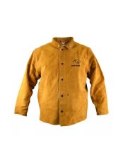 Parweld Panther hegesztőkabát vastag erősített kevlár varrással hasított marha teljes bőrhát XL