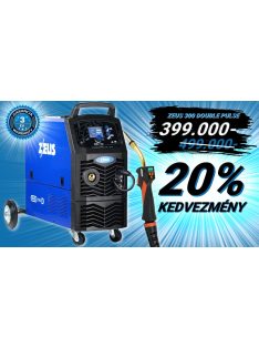   Panelectrode ZEUS 300 Double Pulse inverteres hegesztőgép + távszabályzós 3 m hegesztőpisztoly