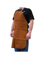 Barna hasított marhabőr hegesztőkötény 60 x 90 cm