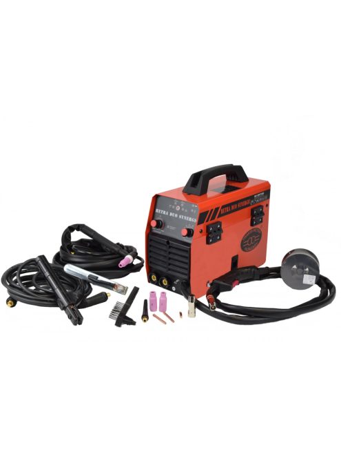 HETRA Duo Synergic inverteres kombi hegesztőgép fix kábeles porbeles bevontelektródás AWI hegesztő inverter