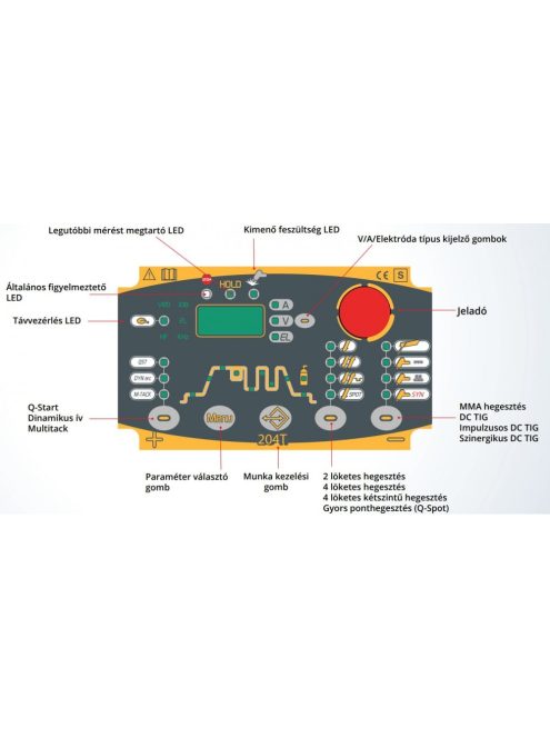 Weco hegesztőgép Multipower 204T TIG DC HF MMA hegesztő inverter hegesztés hegesztéstechnika
